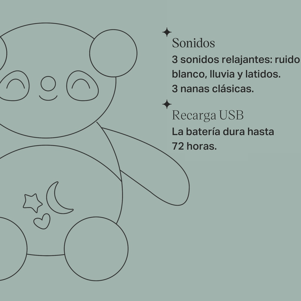 Peluche Musical y Luminoso para conciliar el sueño