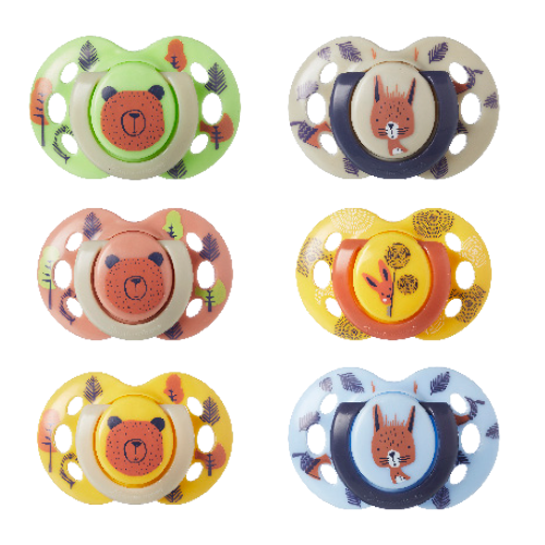 Pack 6 Chupetes Fun ECOM (6-18 meses)